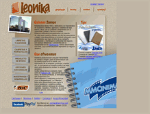 Tablet Screenshot of leonika.com